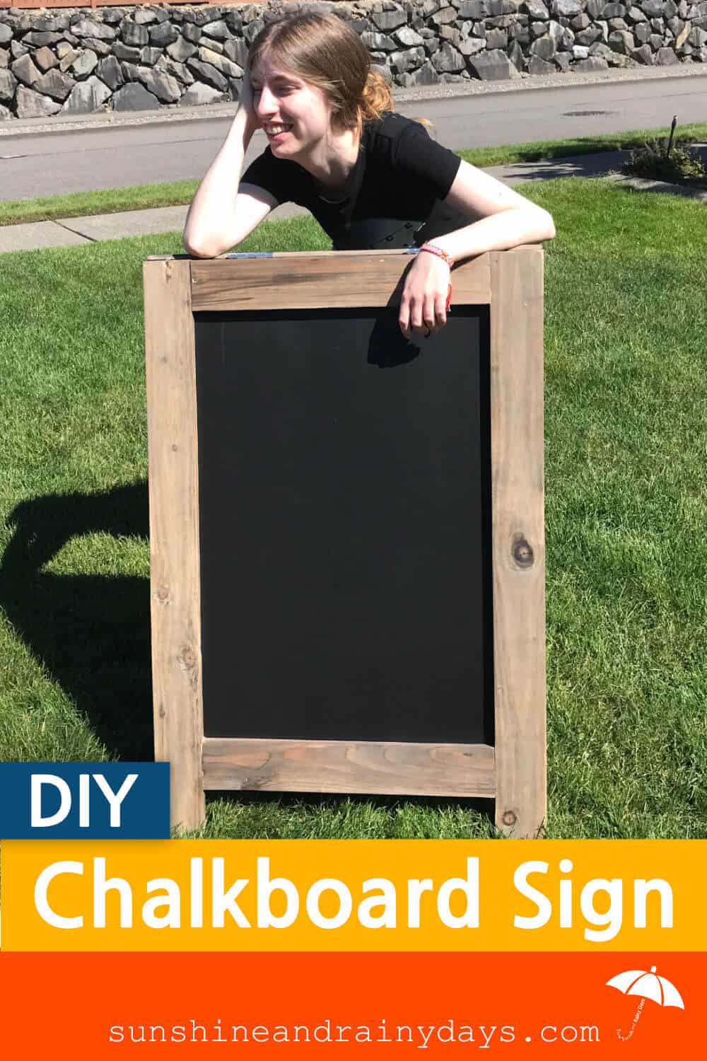 How to Build an Easel Chalkboard- free building plans - The Creative Mom