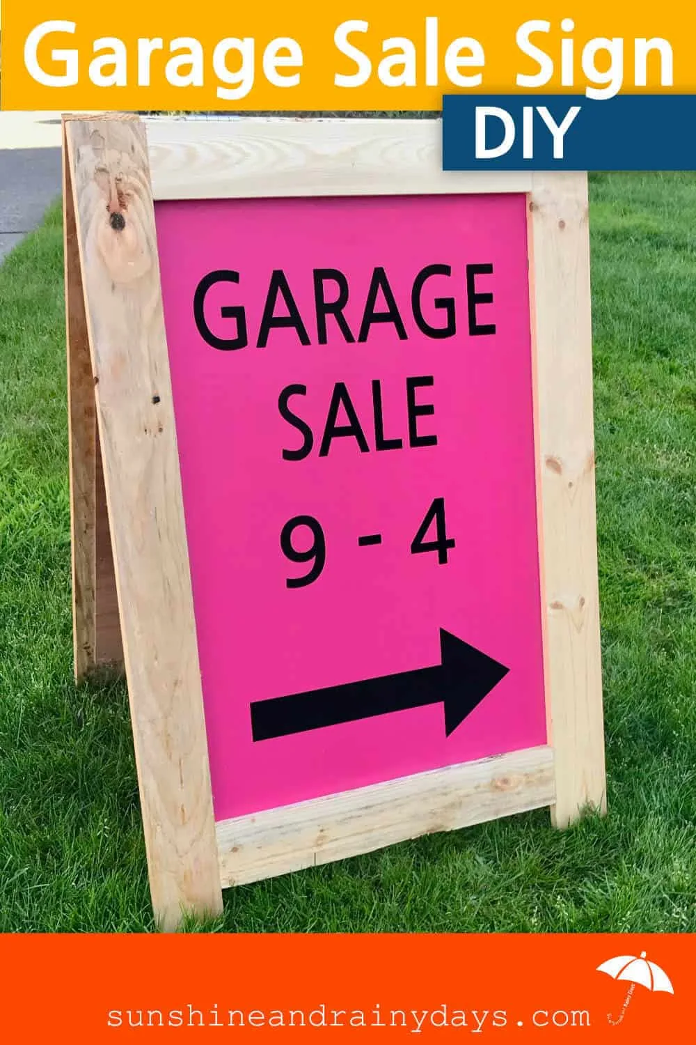 DIY Garage Sale Sign
