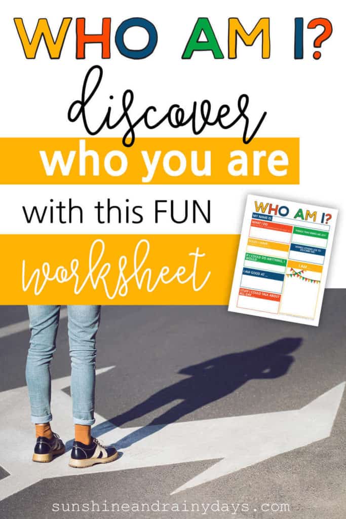 Who Am I - Discover Who You Are With This FUN Worksheet