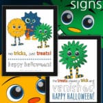Halloween Trick Or Treat Signs