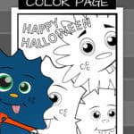Halloween coloring page.