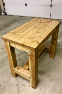 How To Build A Counter Height Table - Sunshine and Rainy Days