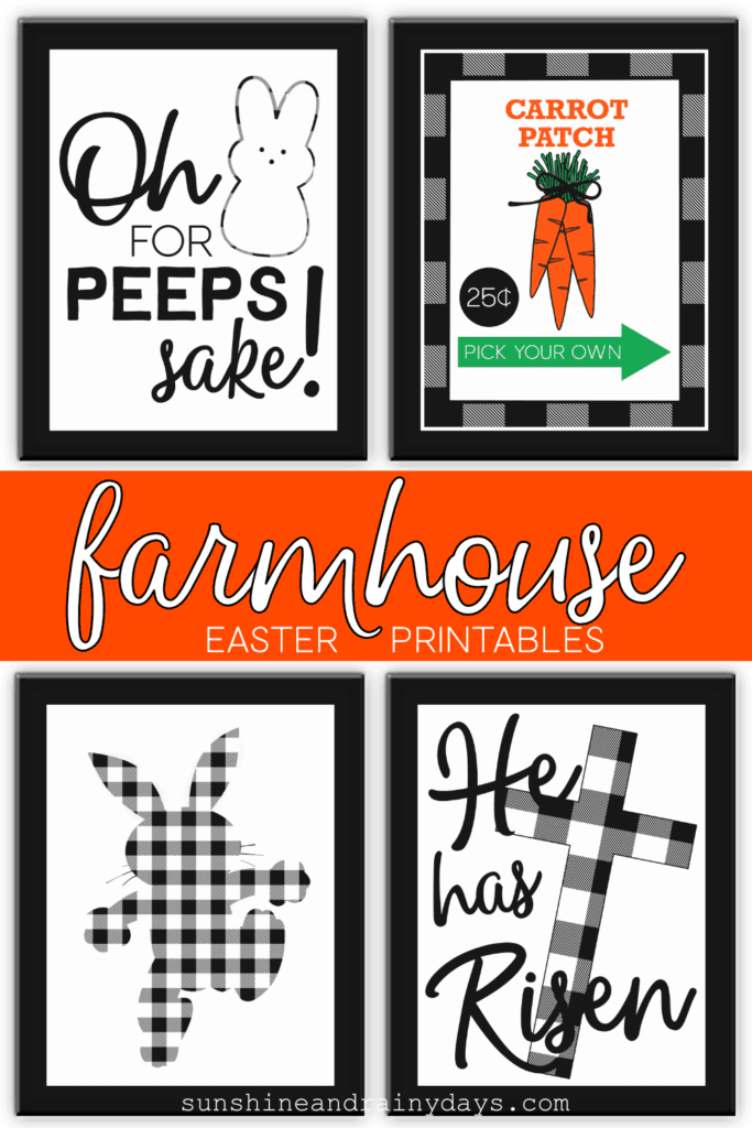 Printable Farmhouse Easter Decor