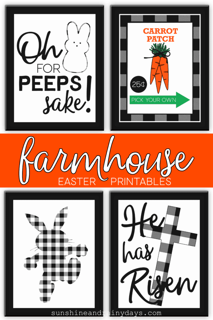 Printable Farmhouse Easter Signs
