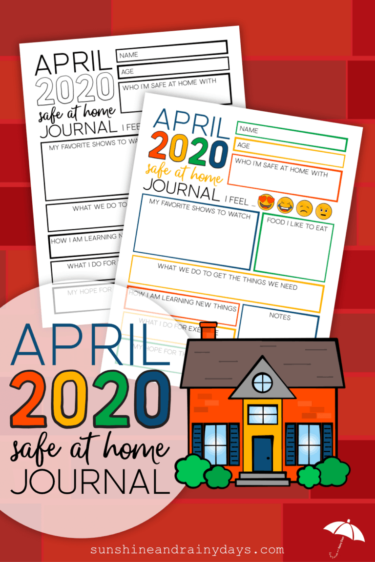 April 2020 Safe At Home Journal