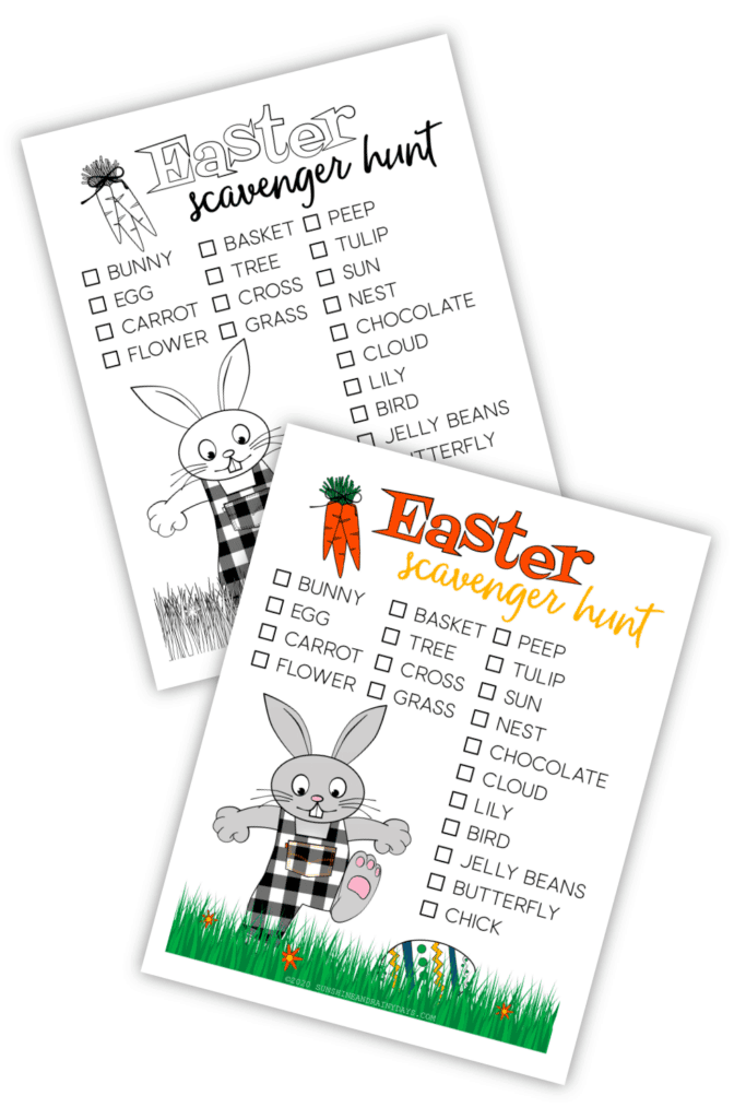 Easter Scavenger Hunt - Sunshine And Rainy Days