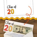 Printable Graduation Card with $20 bill attached for Class of 2020!