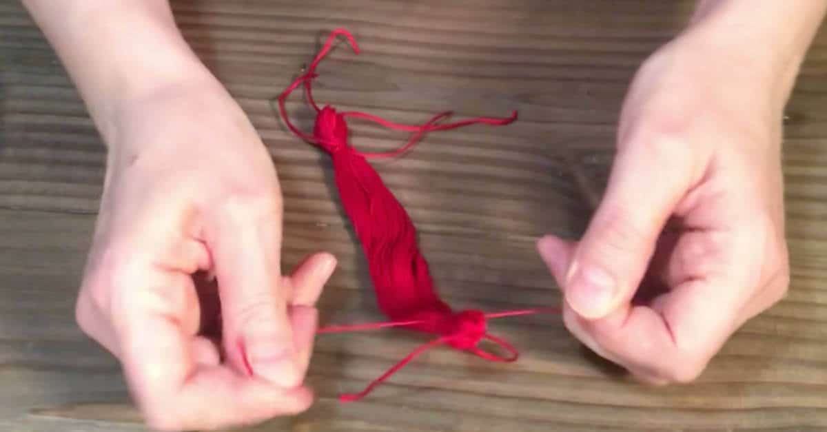 Creating Tassels out of embroidery floss