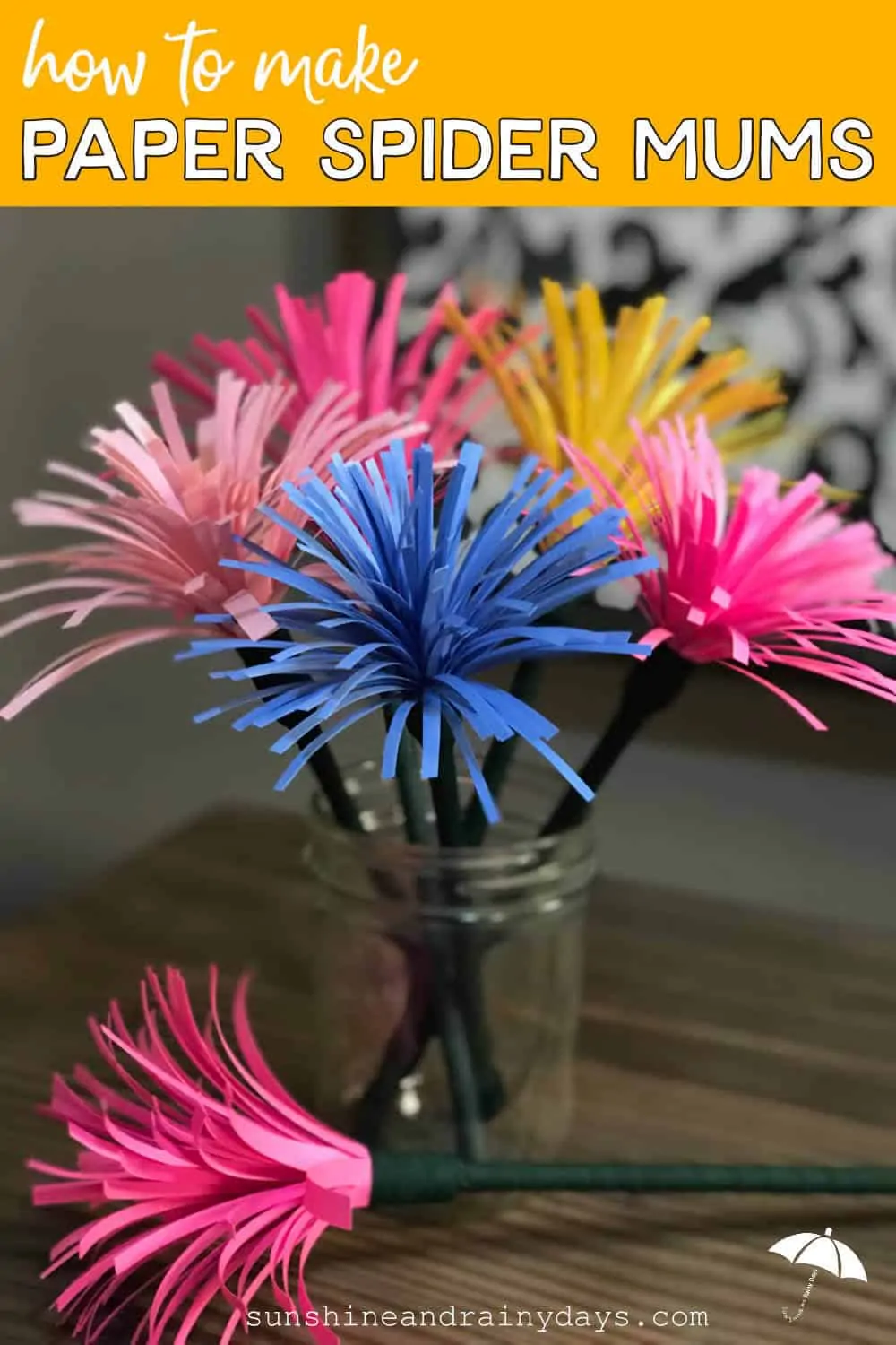 How To Make Paper Spider Mums