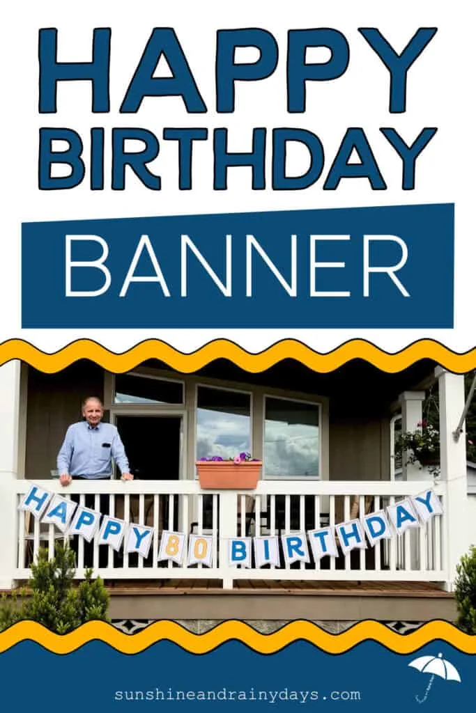 happy birthday banner printable