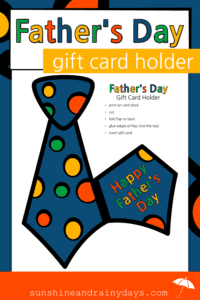 Father's Day Printables - Sunshine and Rainy Days