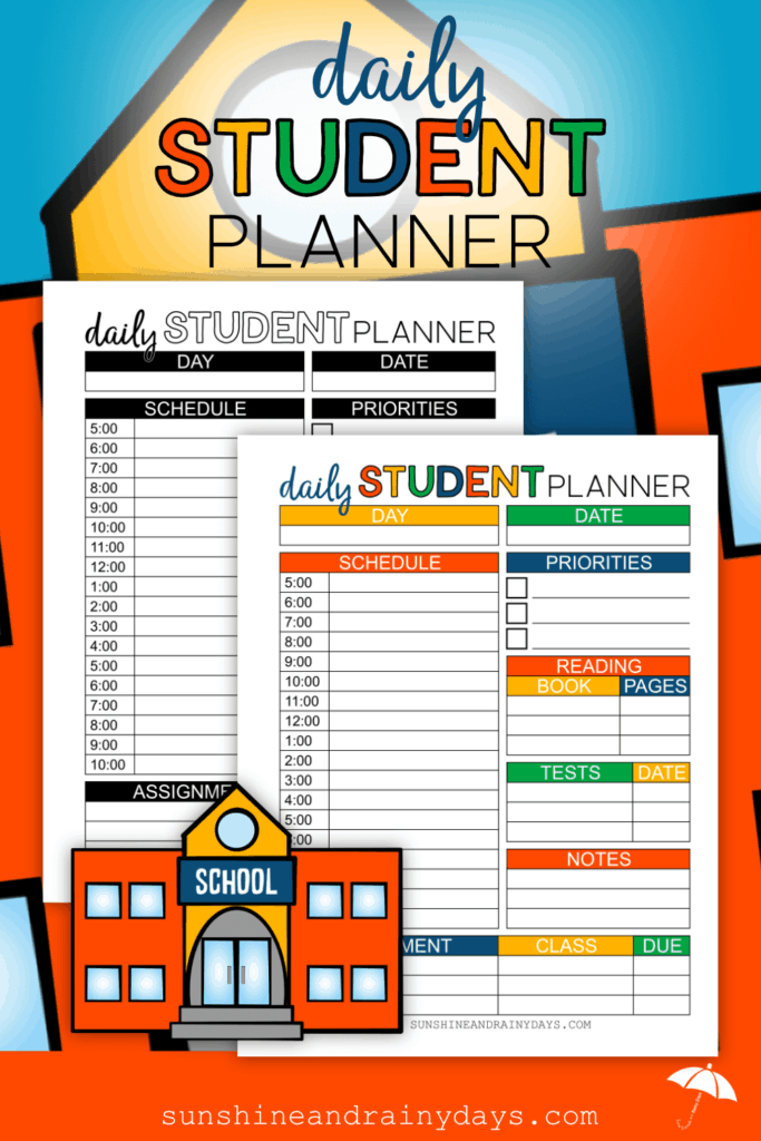 student daily planner app