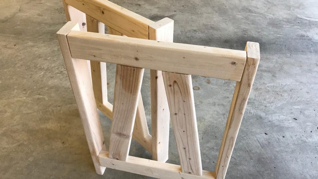 Two Desk Legs Built