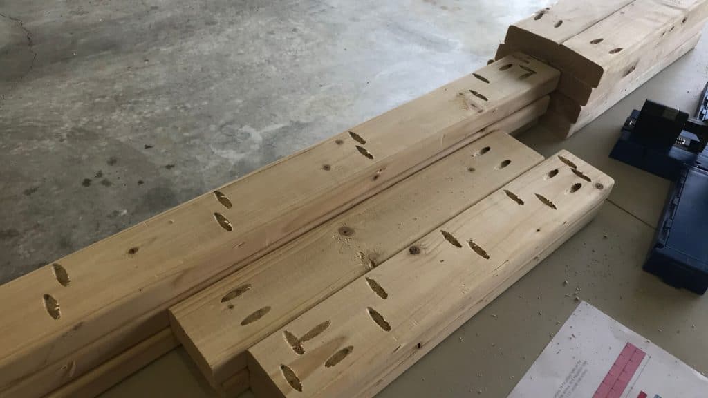 Pocket Holes In Lumber For DIY Desk