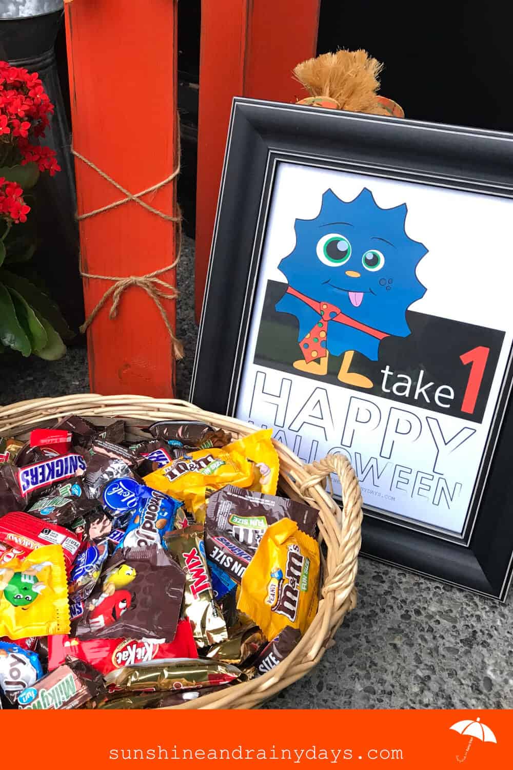 Take 1 Halloween Sign For Trick Or Treaters
