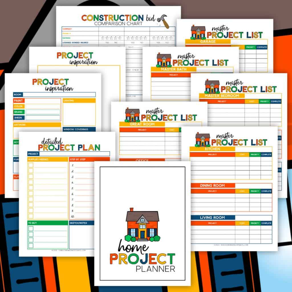 home project planner excel