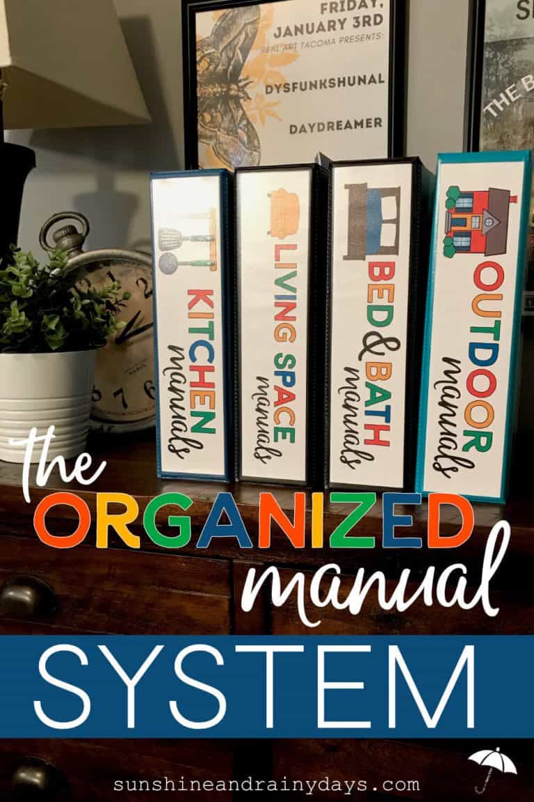 How To Organize Manuals – So They’re Easy To Find