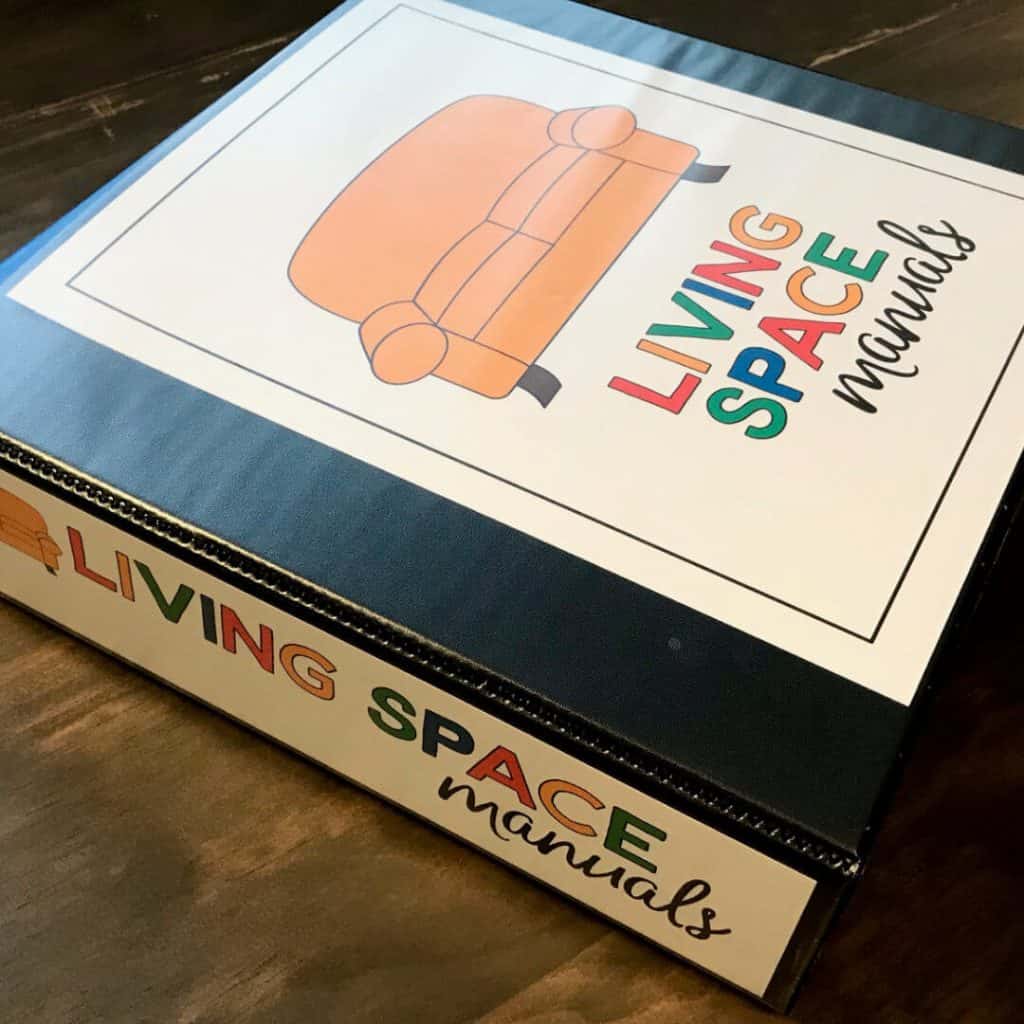 Living Space Manuals Binder