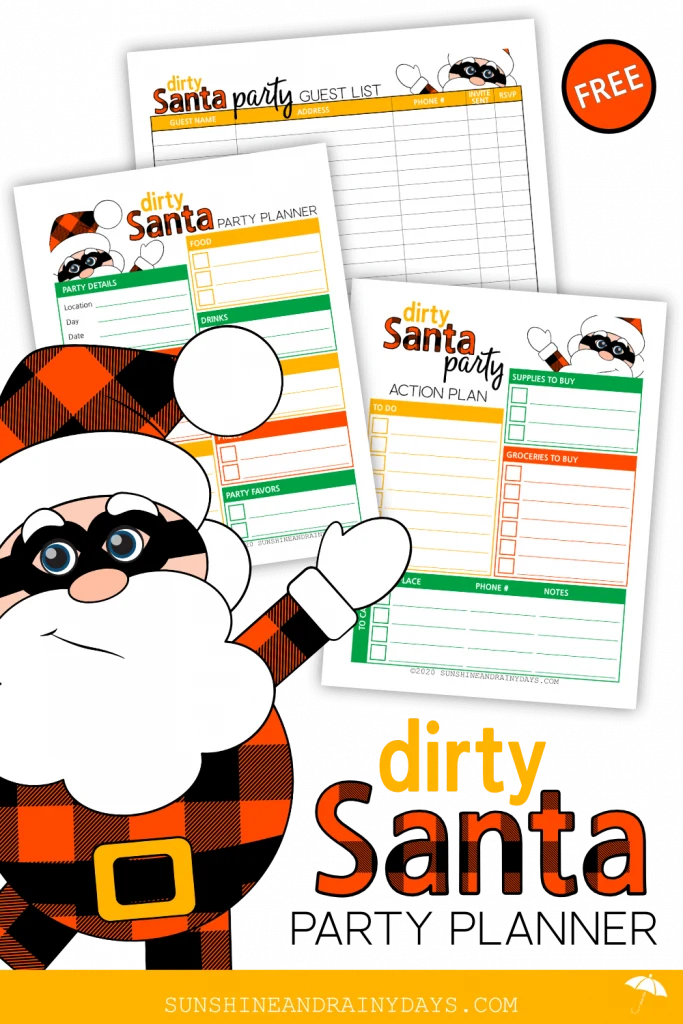 Dirty Santa Rules And Numbers - Sunshine and Rainy Days