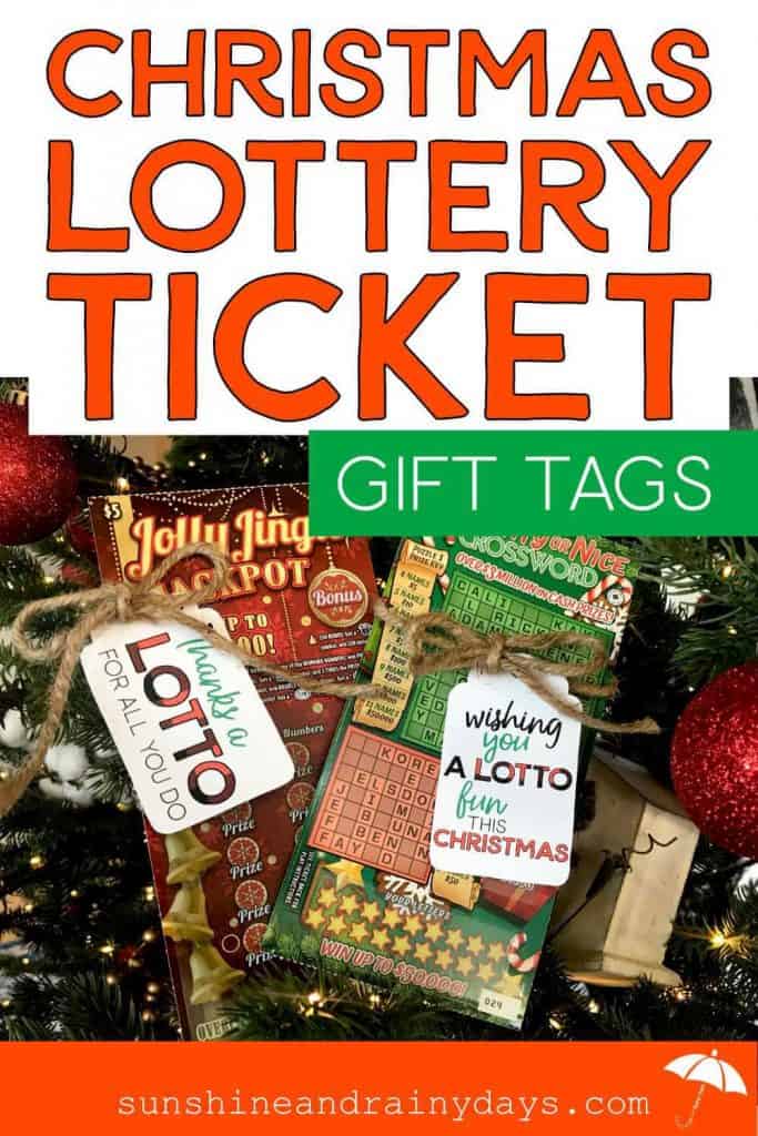 Lottery Ticket Gift Tags