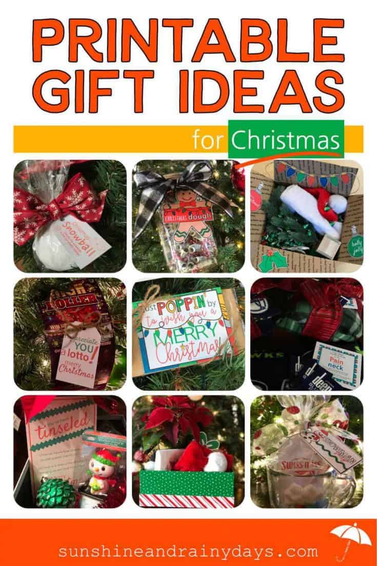 Printable Gift Ideas For Christmas