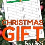 Christmas Gift Tracker Printable