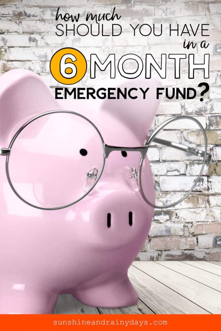 How Much Should You Save In A 6 Month Emergency Fund?