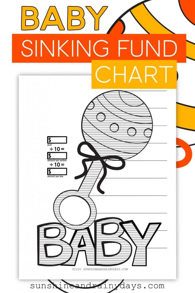 Baby Sinking Fund Chart Printable