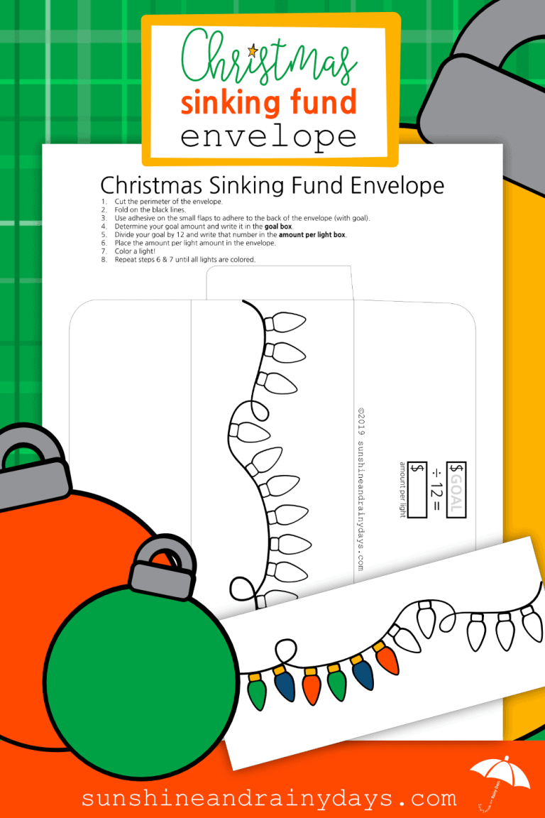 Christmas Sinking Fund Envelope