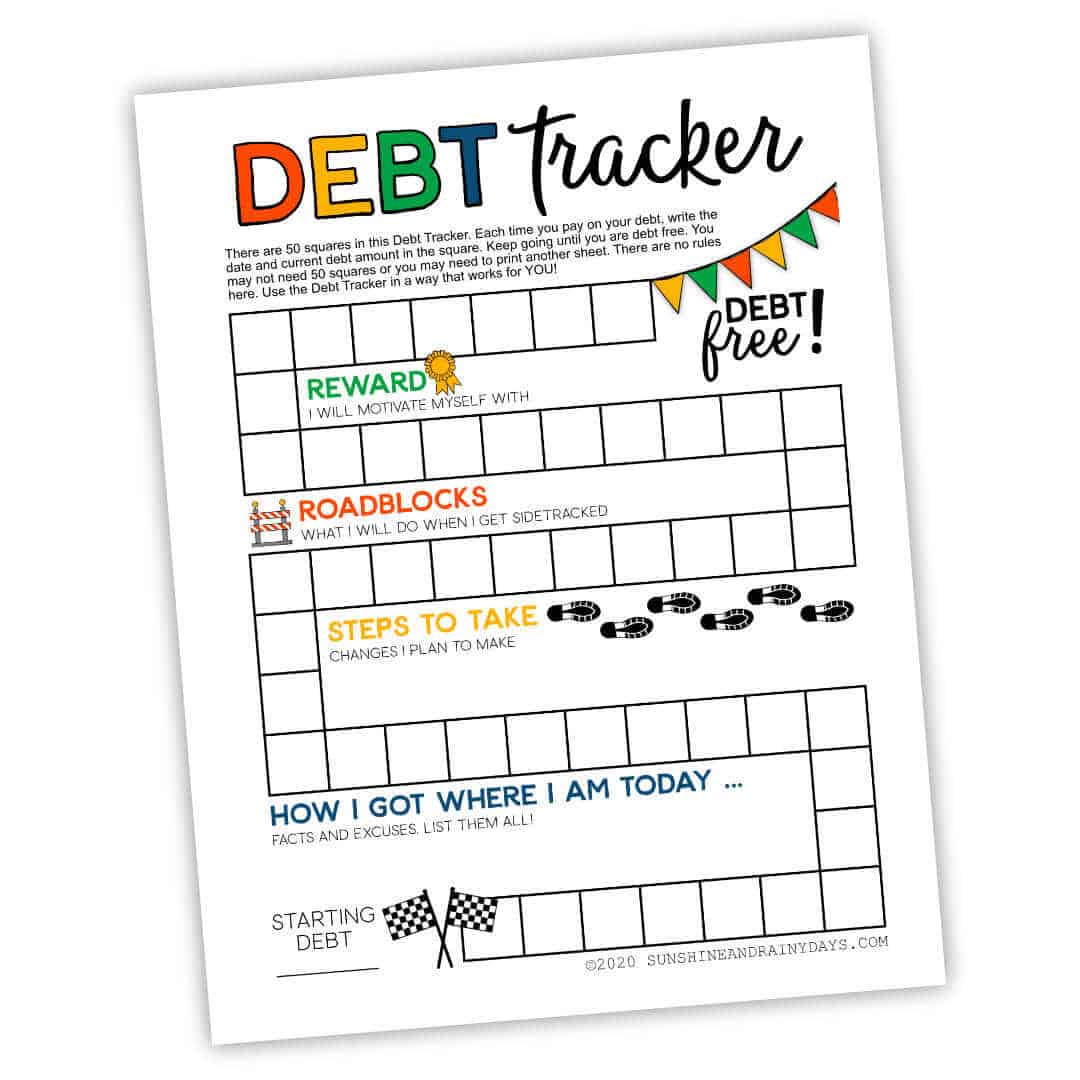 debt-payoff-game-sheet-to-help-you-crush-debt-sunshine-and-rainy-days