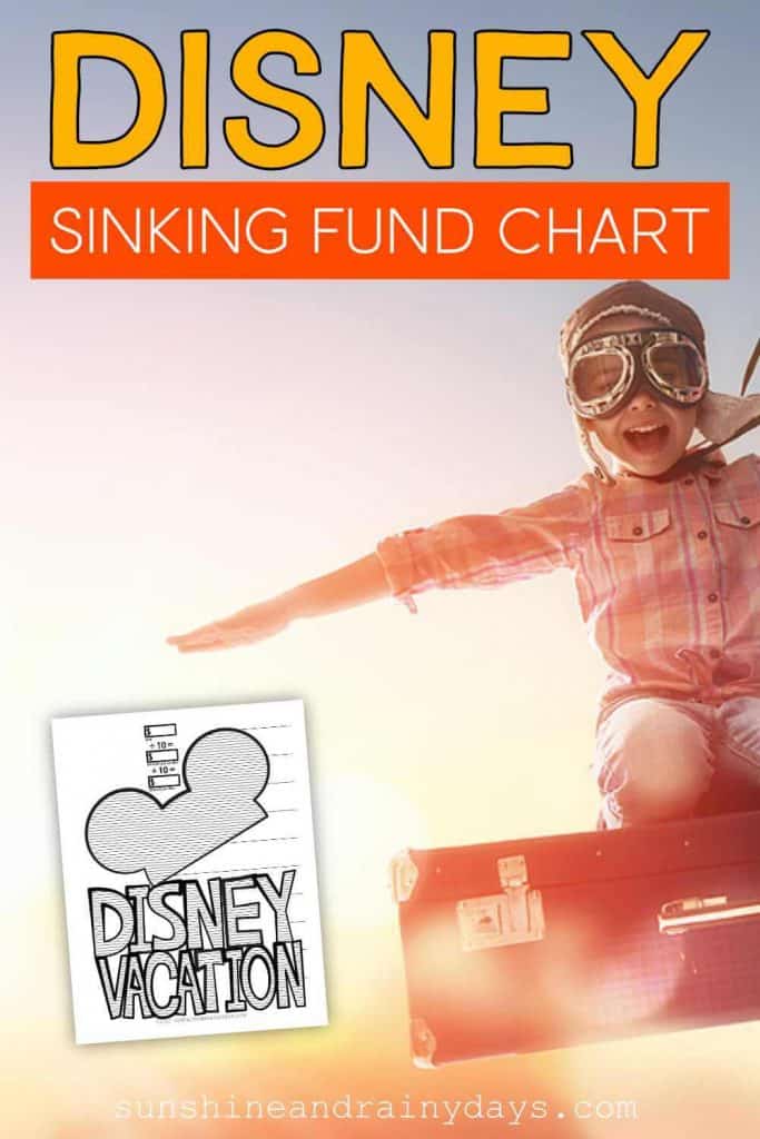 Disney Vacation Sinking Fund Chart