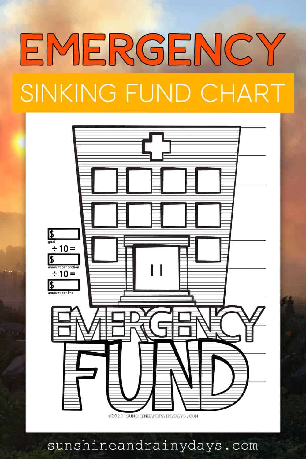 Emergency Sinking Fund Chart