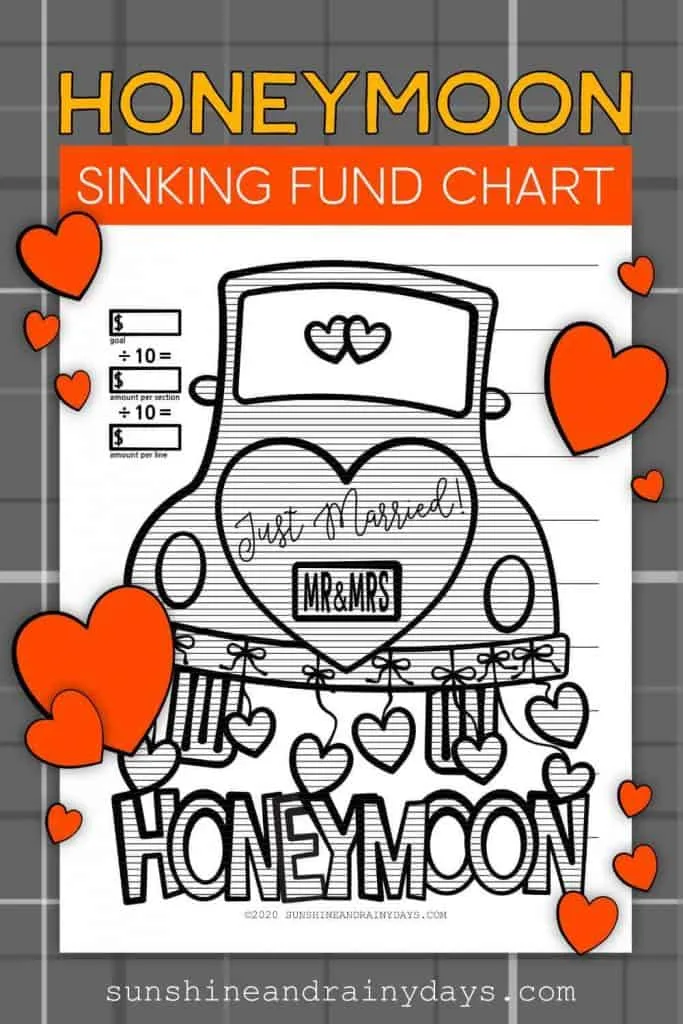 Honeymoon Sinking Fund Chart