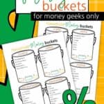 Household Money Buckets - Printables
