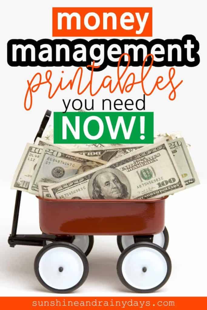Money Management Printables You Need Now
