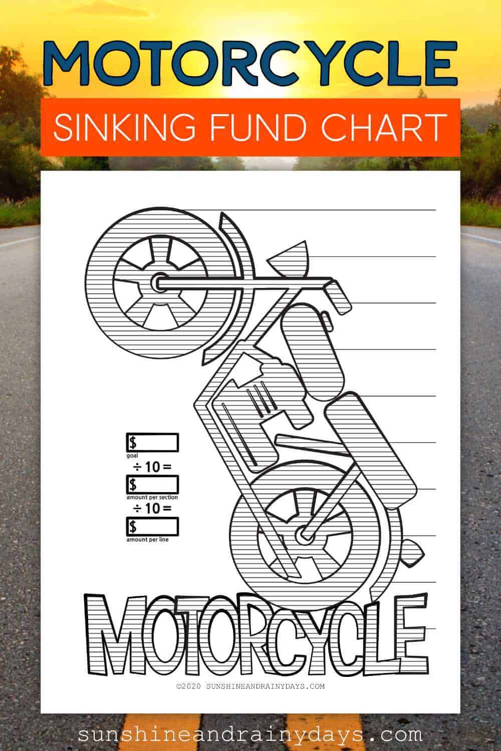 Motorcycle Sinking Fund Chart
