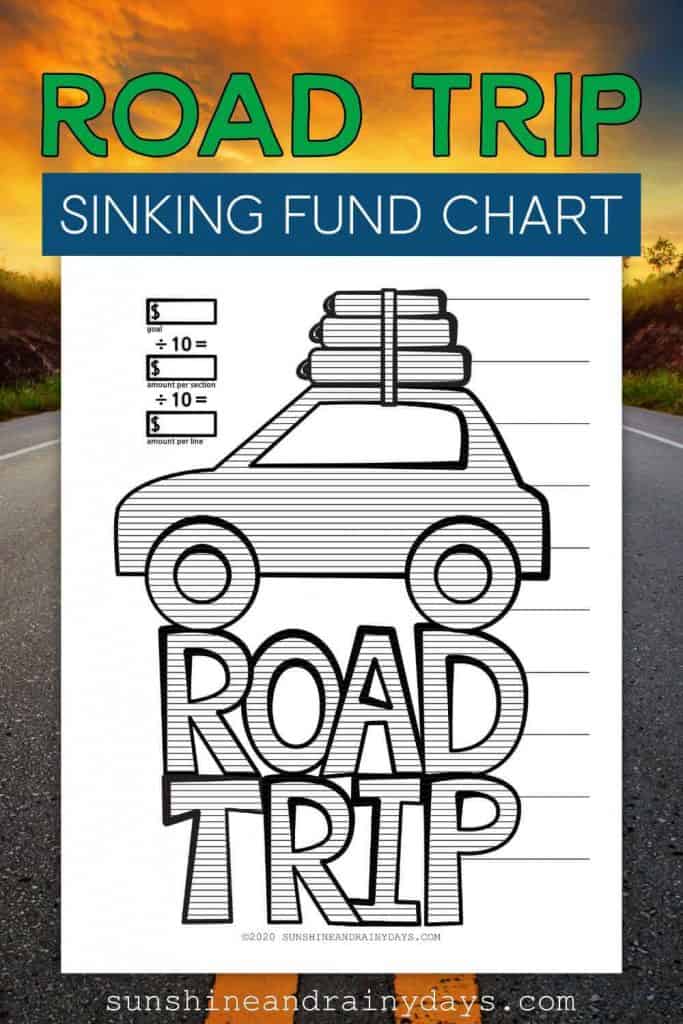 Road Trip Sinking Fund Chart