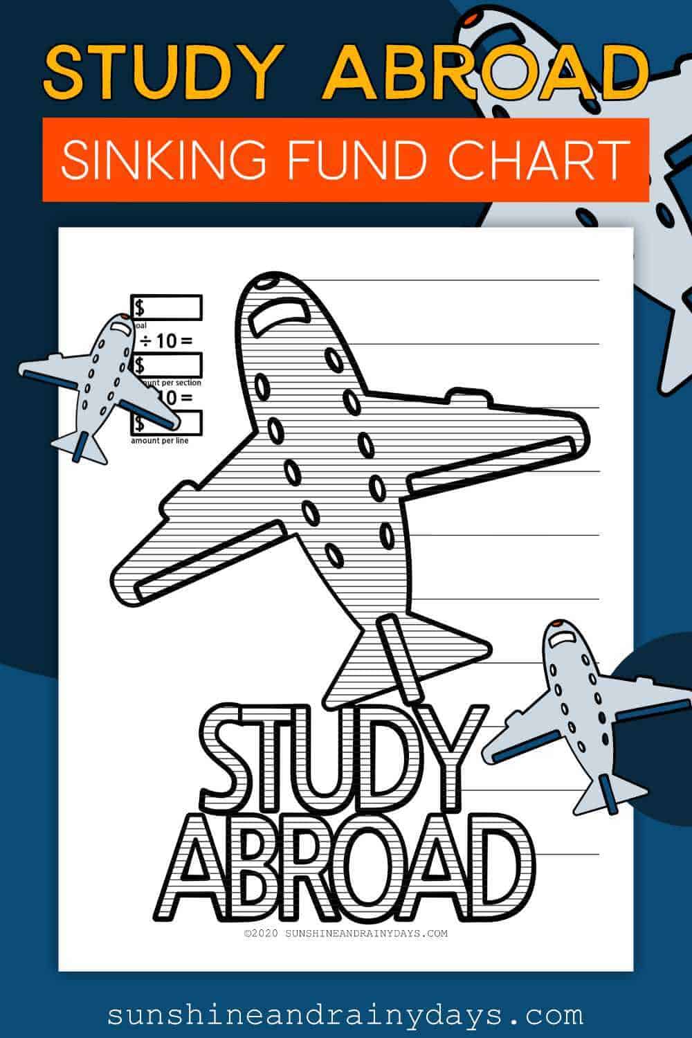 Study Abroad Sinking Fund Chart