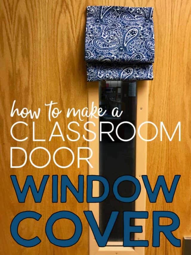 How To Make A Classroom Door Window Cover
