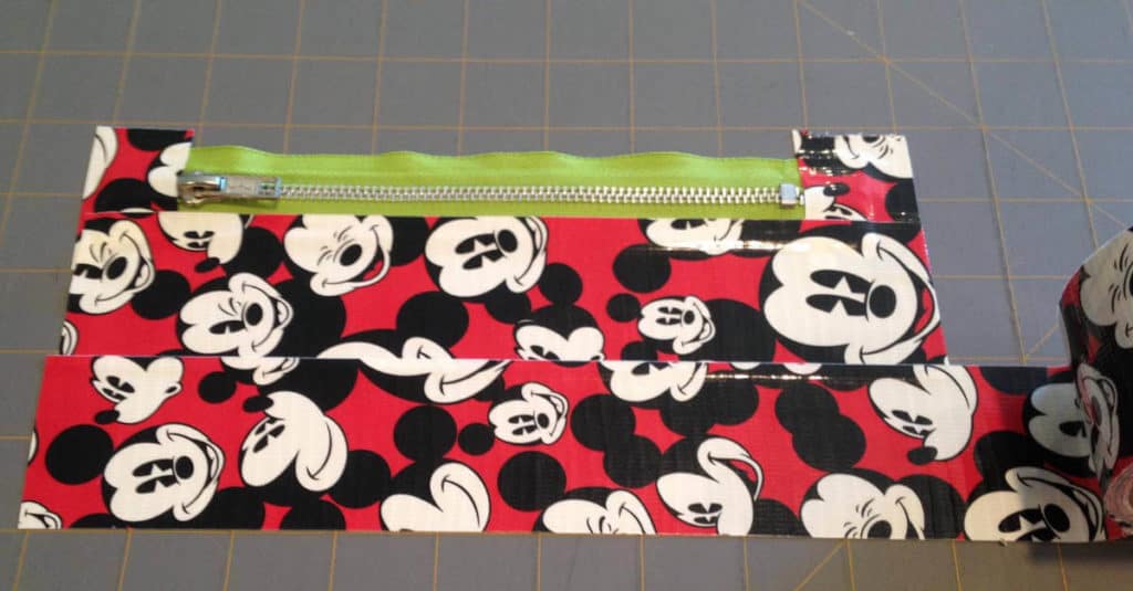 Duck Tape Pouch - Adding Duck Tape