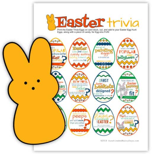 Easter Trivia To Put In Easter Eggs Sunshine and Rainy Days
