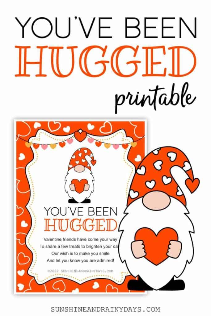 You've Been Hugged Printable Sunshine and Rainy Days