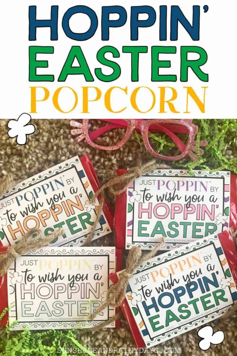 Happy Easter Microwave Popcorn Tag