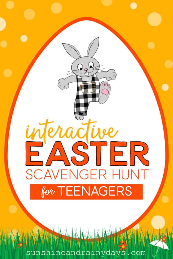 Interactive Easter scavenger hunt for teenagers!