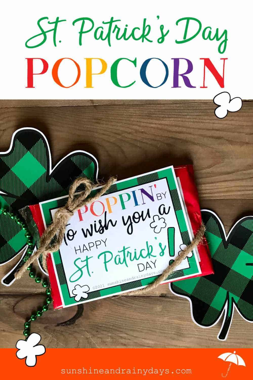 St. Patrick's Day Popcorn Printable