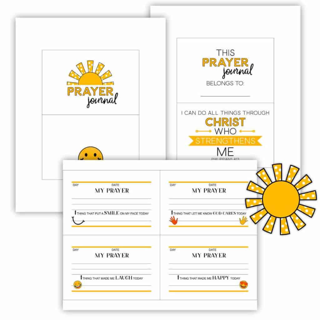 Prayer Journal pages to use with the discbound system.