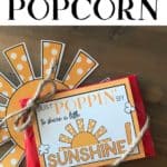 Sunshine Popcorn Tag for microwave popcorn!