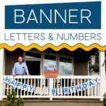 Large Banner Letters And Numbers you can print at home!
