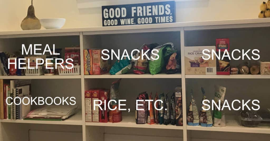 Organized Pantry Snacks