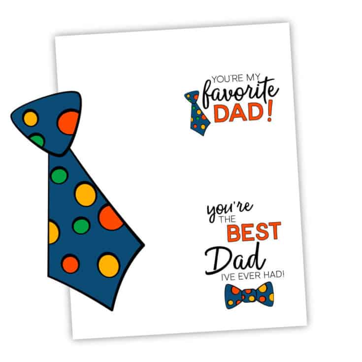 Father's Day Printable Notecard - Sunshine and Rainy Days